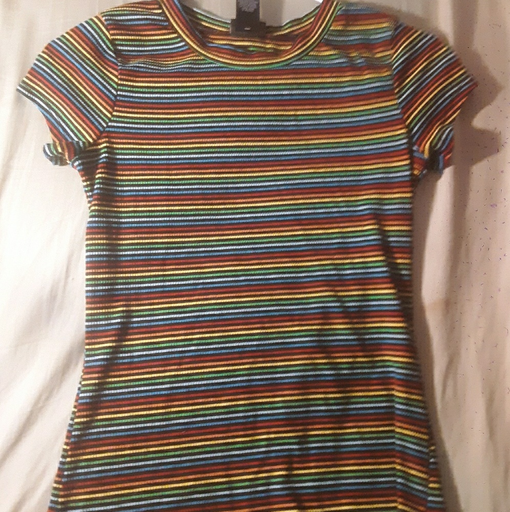 Rainbow striped shirt